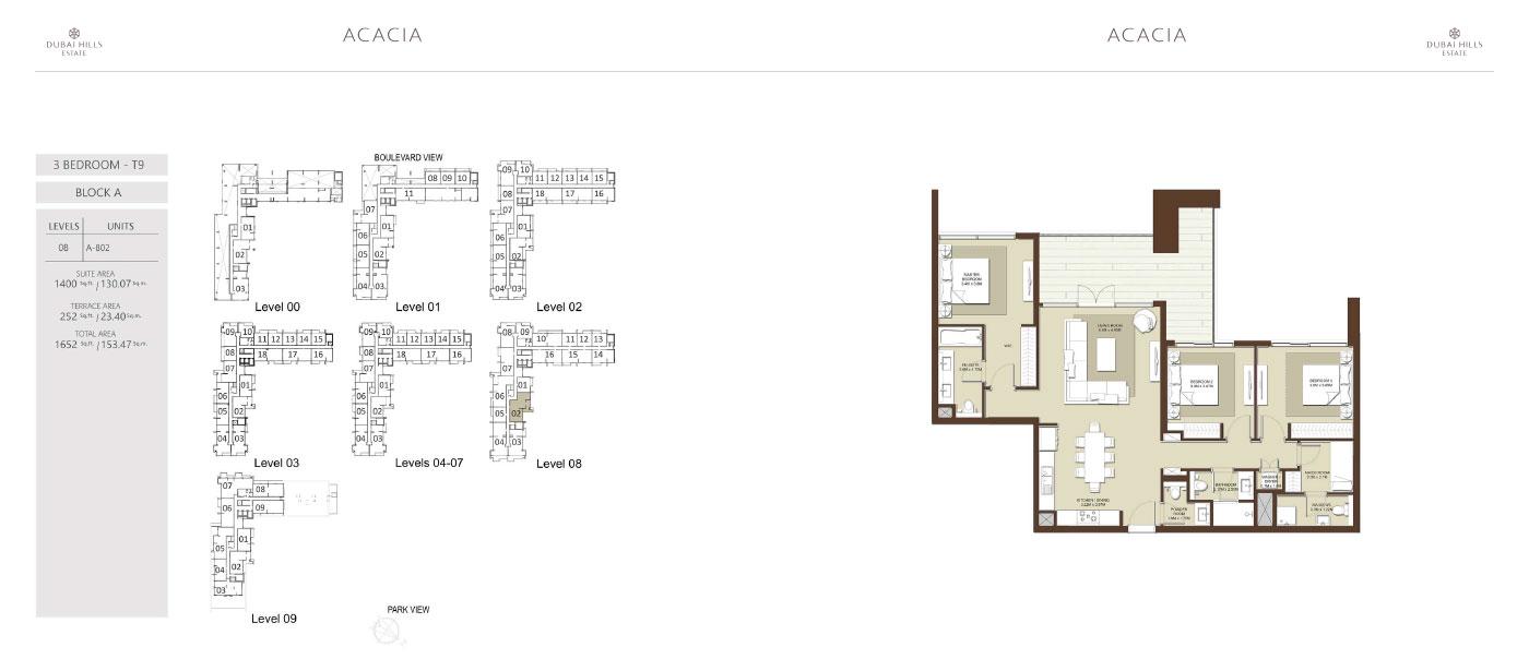 Acacia Apartments by Emaar - Floor Plan