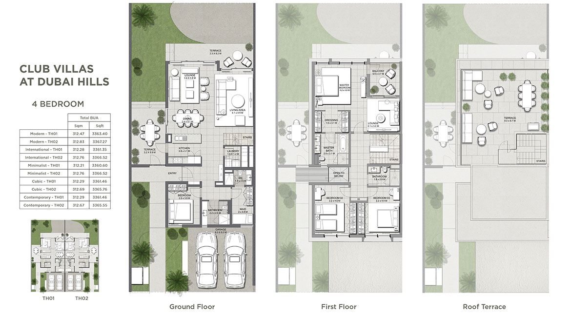 Club Villas by Emaar - Floor Plan