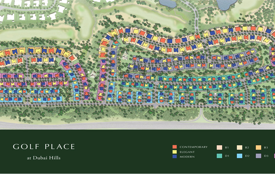 Golf Place by Emaar Master Plan
