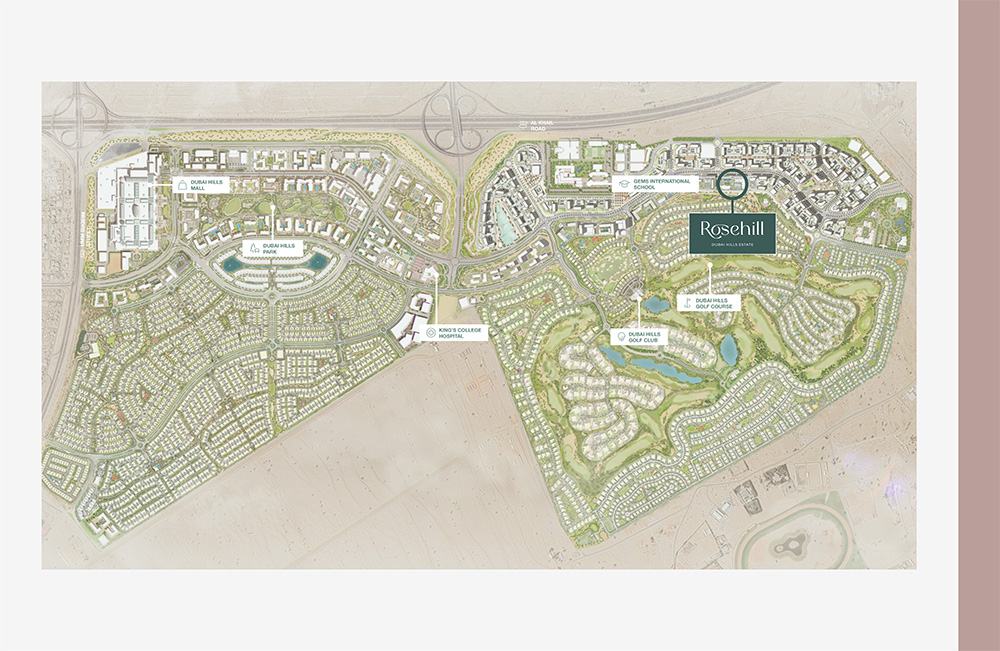 Rosehill at Dubai Hills Estate location