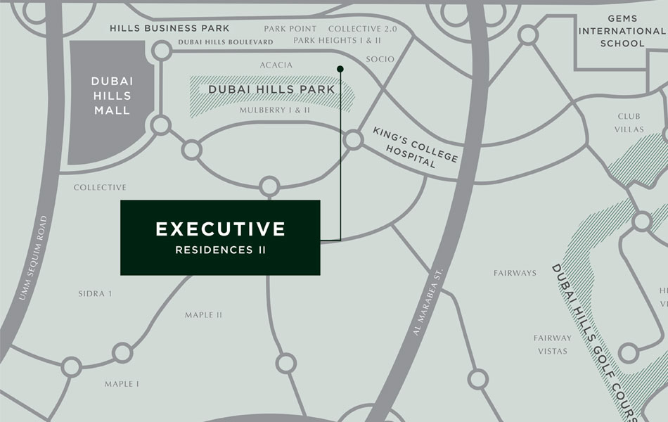 Executive Residences by Emaar location